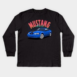 Mustang Mach Classic American Kids Long Sleeve T-Shirt